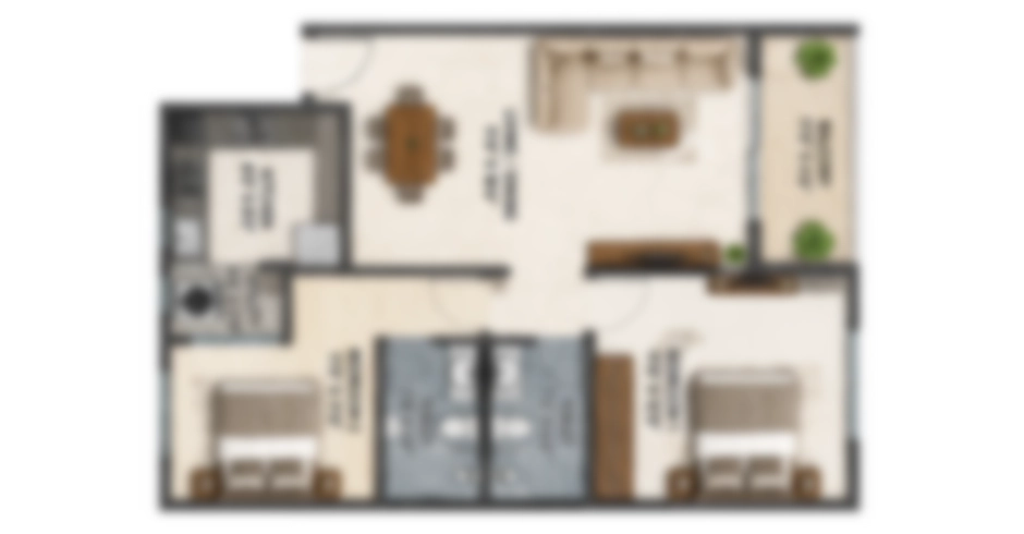 Marina Edge Mumbai 5 BHK Floor Plan